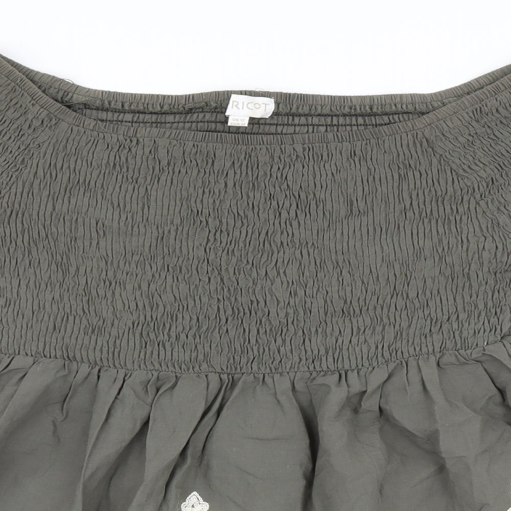 Apricot Womens Green   Basic Blouse Size 12