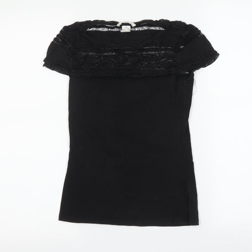 H&M Womens Black   Basic T-Shirt Size XS