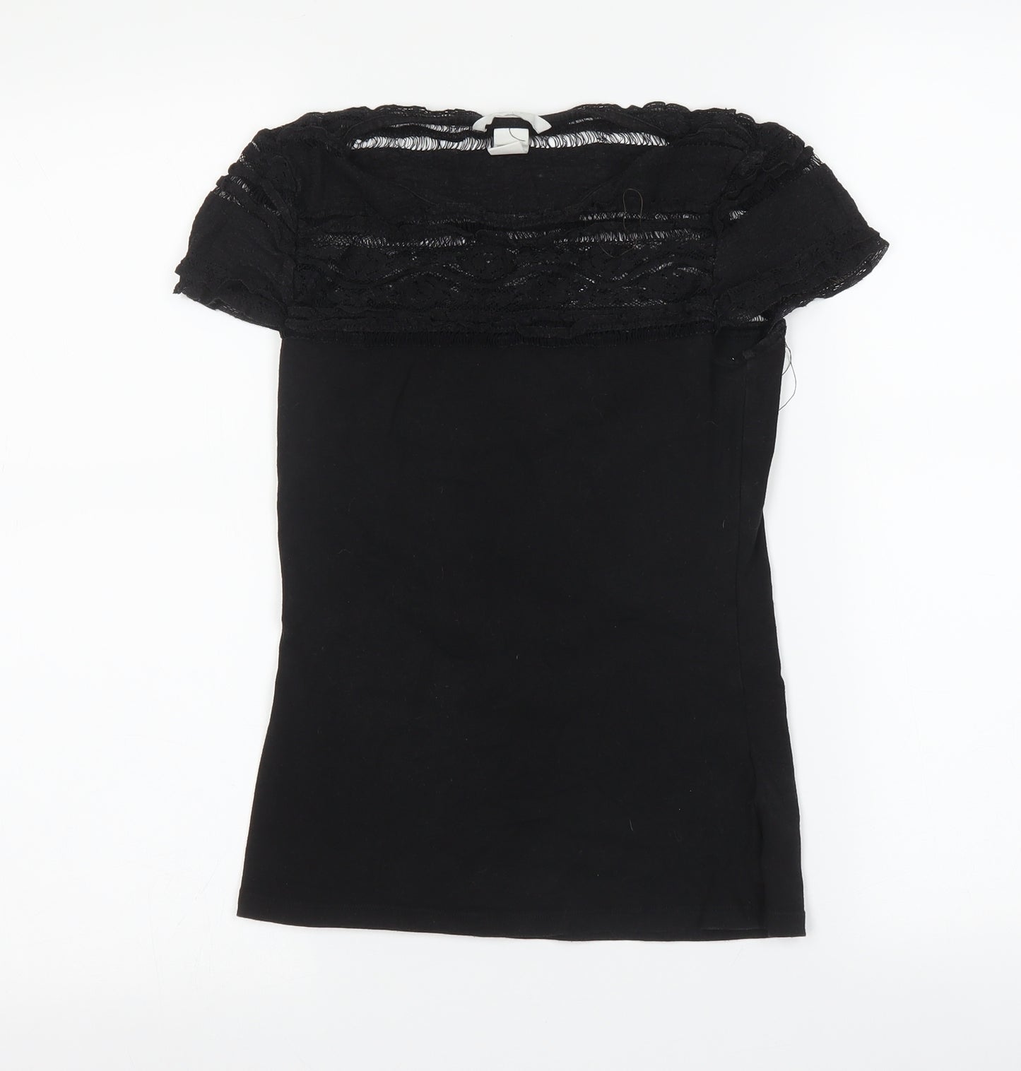 H&M Womens Black   Basic T-Shirt Size XS