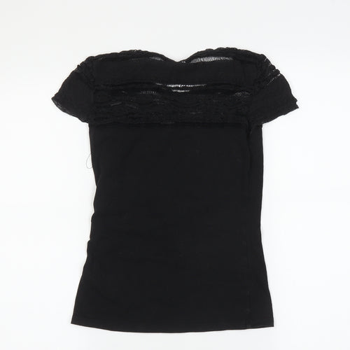 H&M Womens Black   Basic T-Shirt Size XS