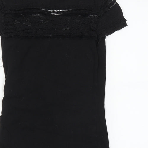 H&M Womens Black   Basic T-Shirt Size XS