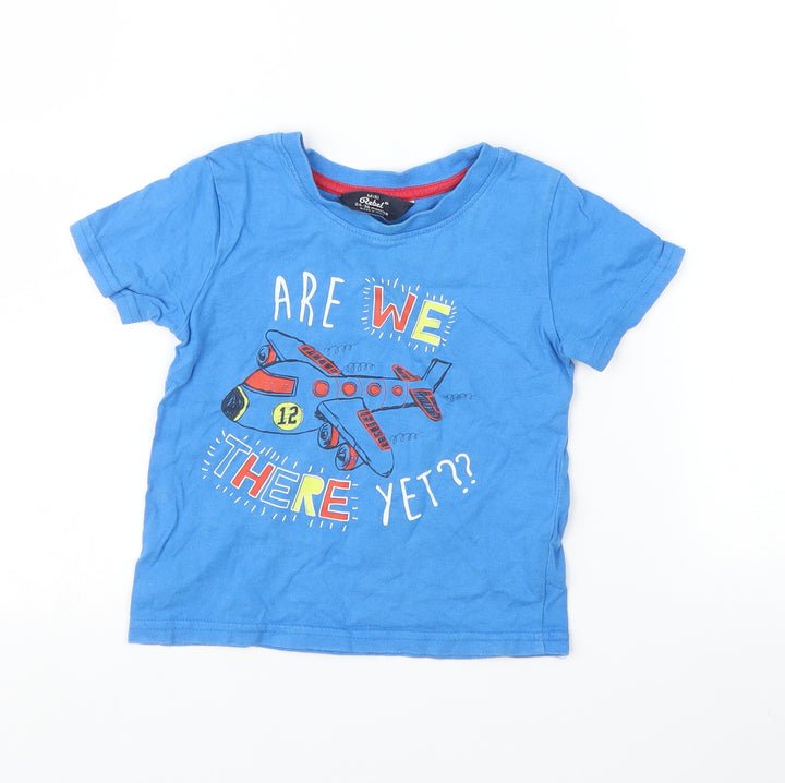 Mini Rebel Boys Black   Basic T-Shirt Size 2-3 Years