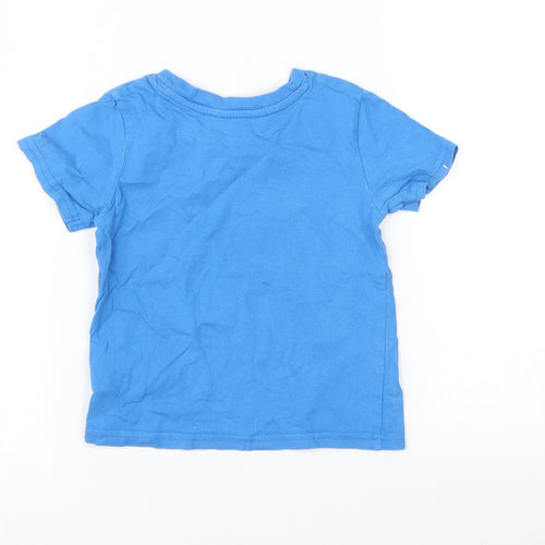 Mini Rebel Boys Black   Basic T-Shirt Size 2-3 Years