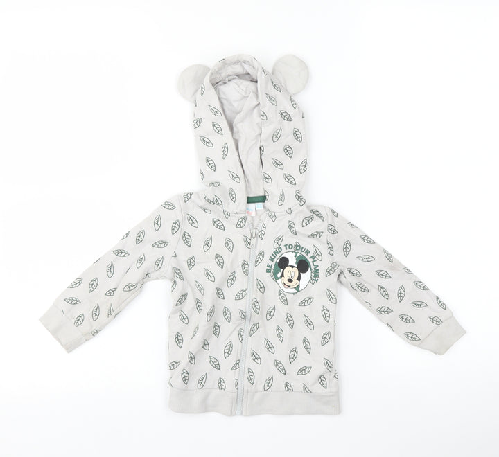 Disney Baby Baby Grey   Full Zip Jumper Size 12-18 Months