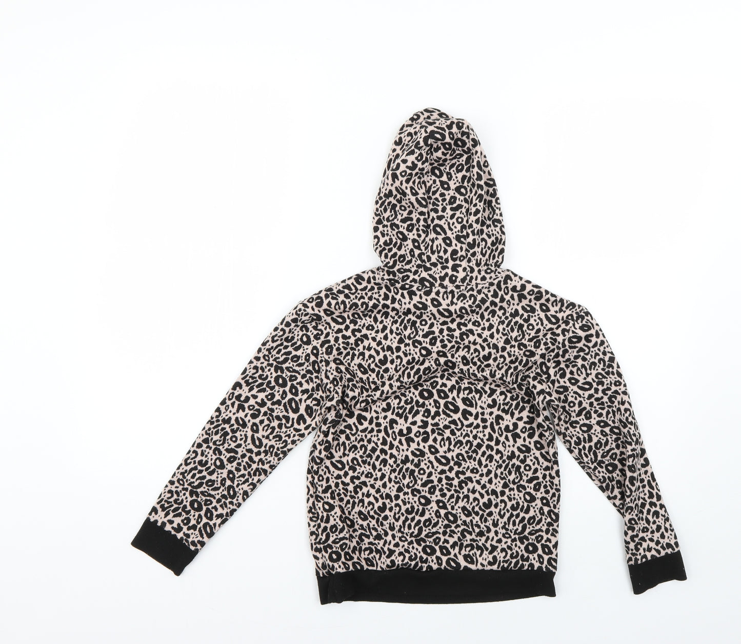 George Girls Pink Animal Print  Pullover Hoodie Size 6-7 Years