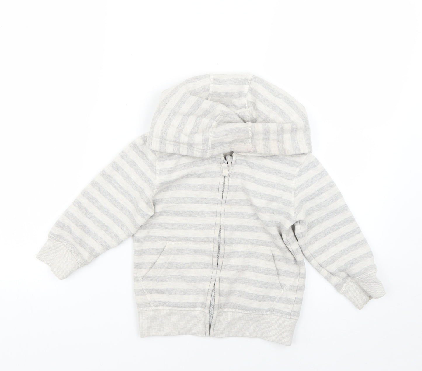 George Boys Multicoloured Striped  Full Zip Hoodie Size 2-3 Years