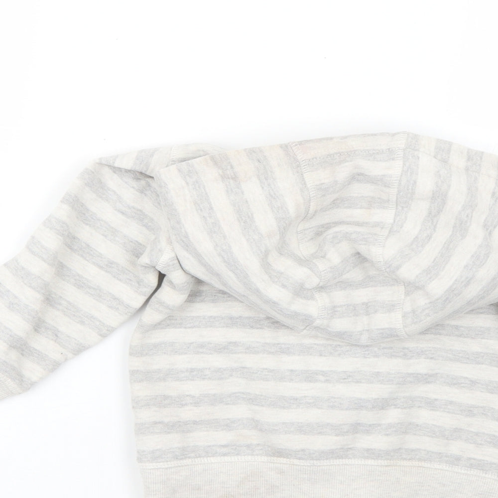 George Boys Multicoloured Striped  Full Zip Hoodie Size 2-3 Years