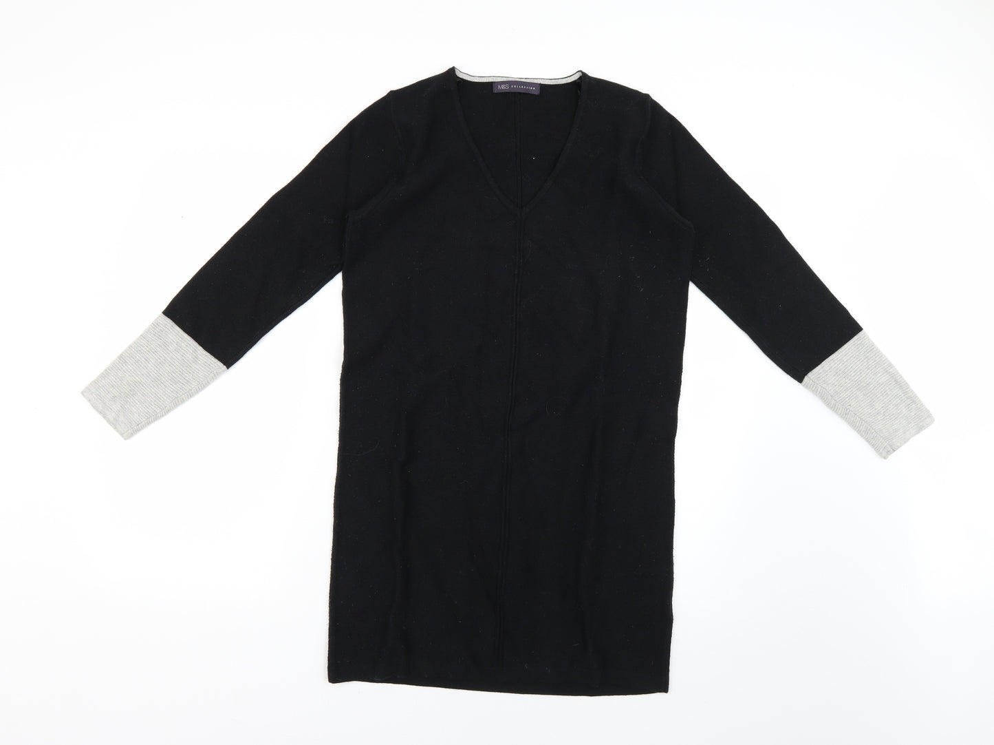 Marks and Spencer Womens Black   Jumper Dress  Size 10