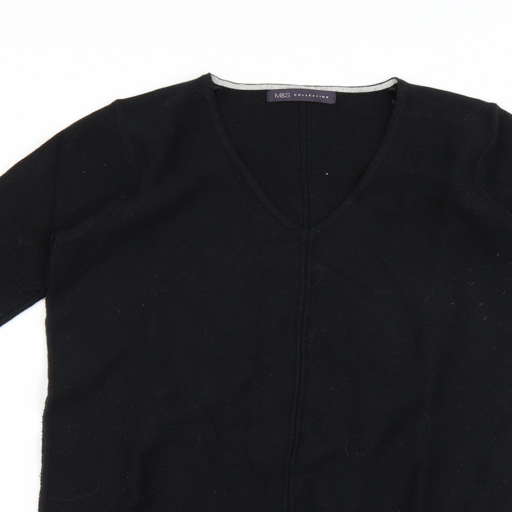 Marks and Spencer Womens Black   Jumper Dress  Size 10
