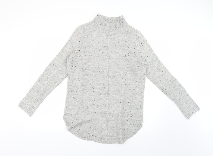 Wallis Womens Grey Polka Dot Pullover Jumper Size S
