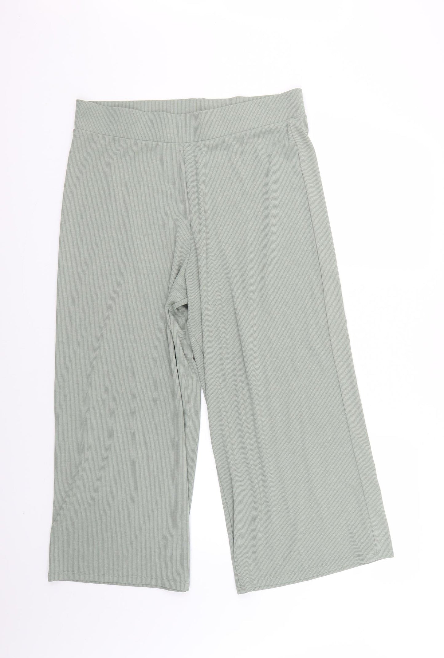 F&F Womens Green   Cropped Trousers Size 16 L23 in