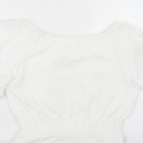 indie+ moi Womens White   Basic Blouse Size 12