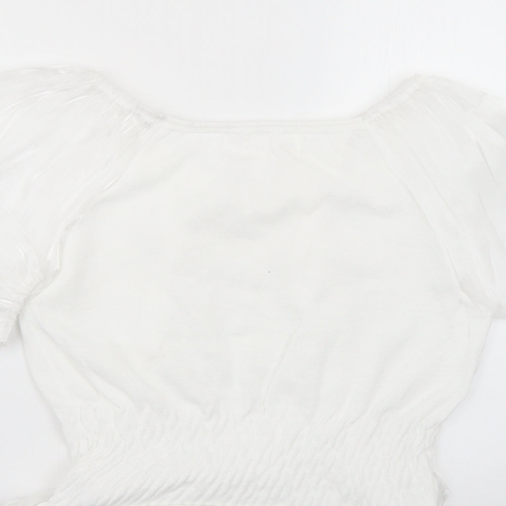indie+ moi Womens White   Basic Blouse Size 12