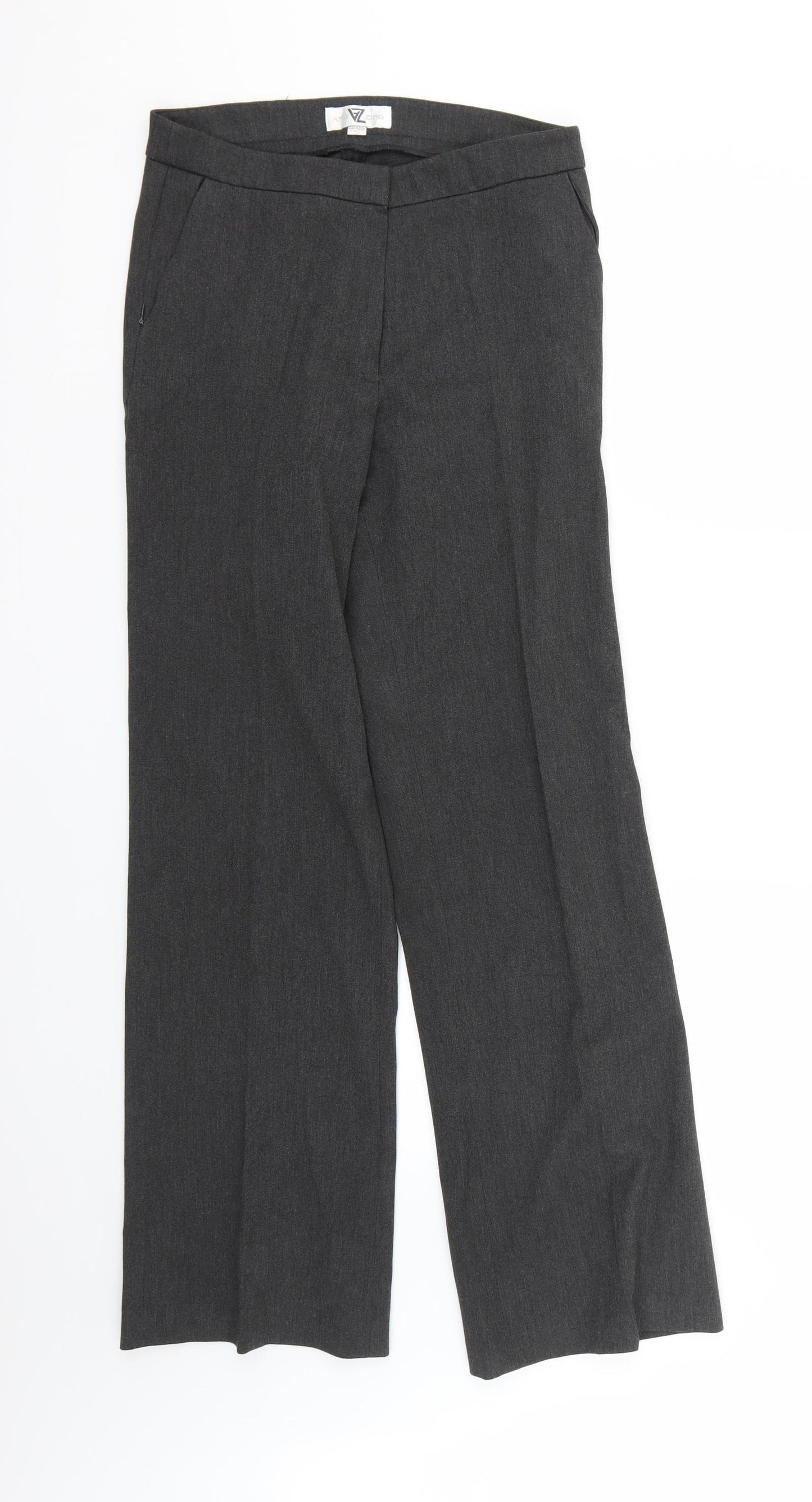 amazing Womens Grey   Trousers  Size 12 L28 in