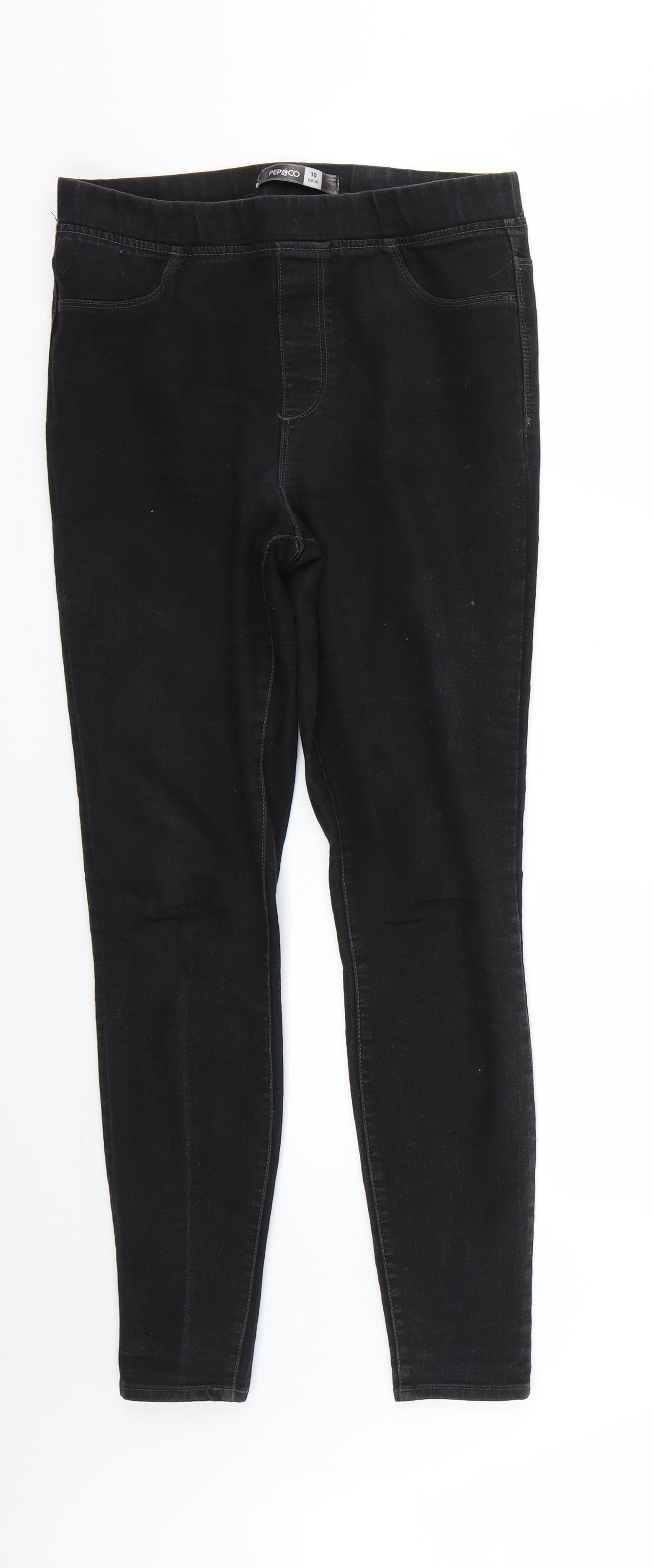 pep&co Womens Black   Jegging Jeans Size 10 L26 in