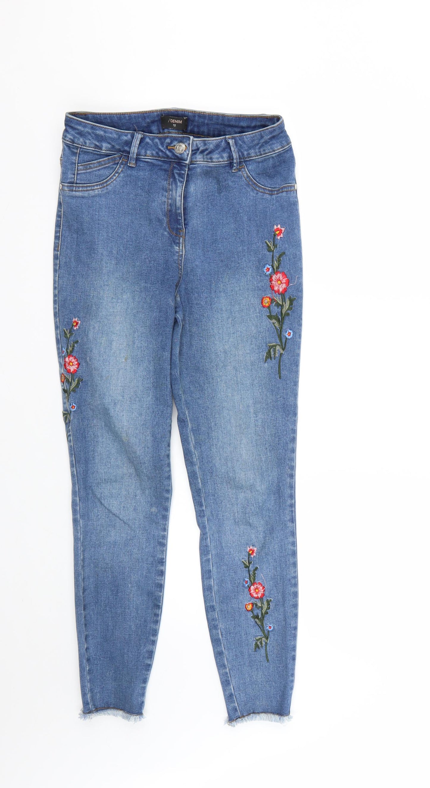 fdenim Womens Blue   Skinny Jeans Size 12 L25 in