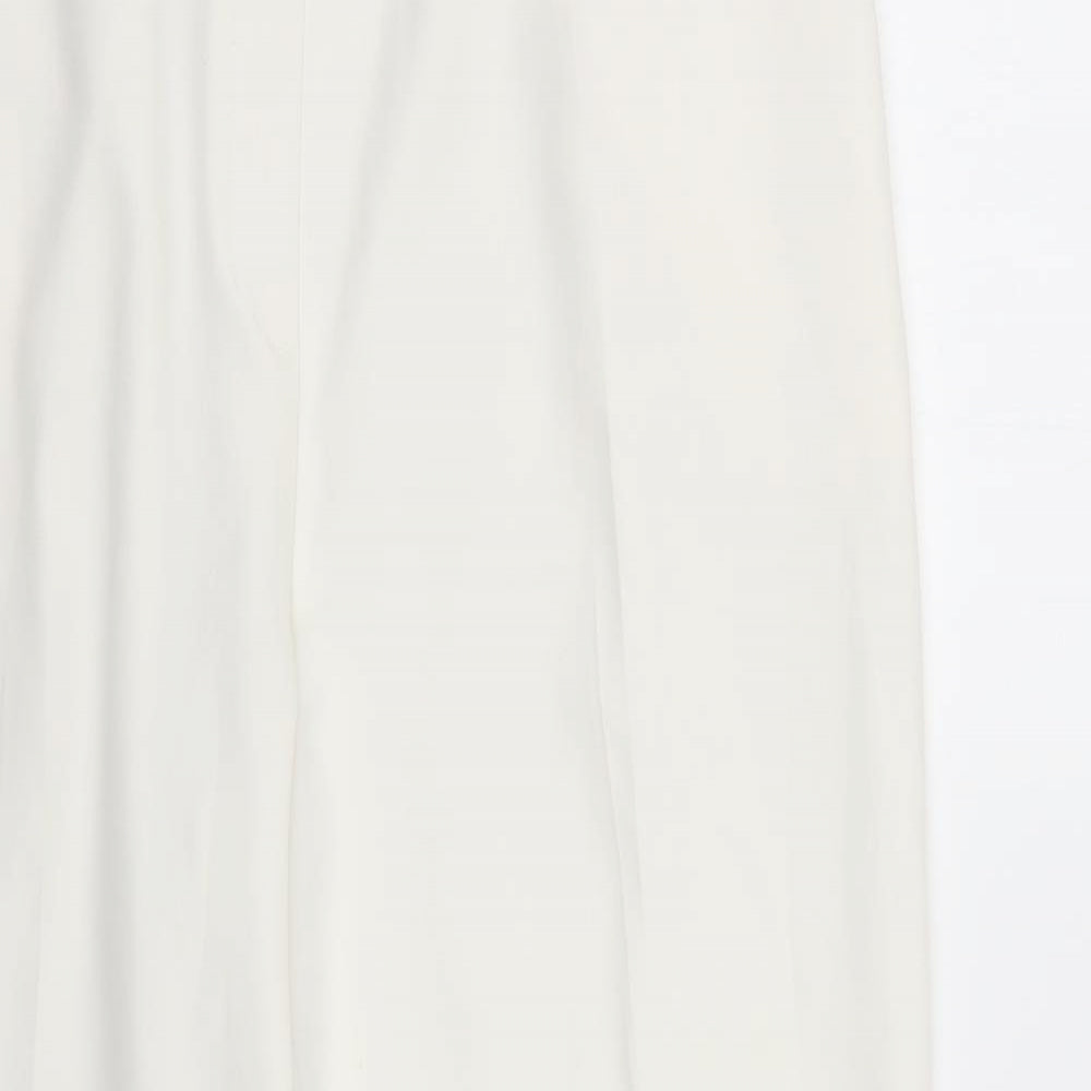 Marks and Spencer Womens White   Trousers  Size 18 L25 in