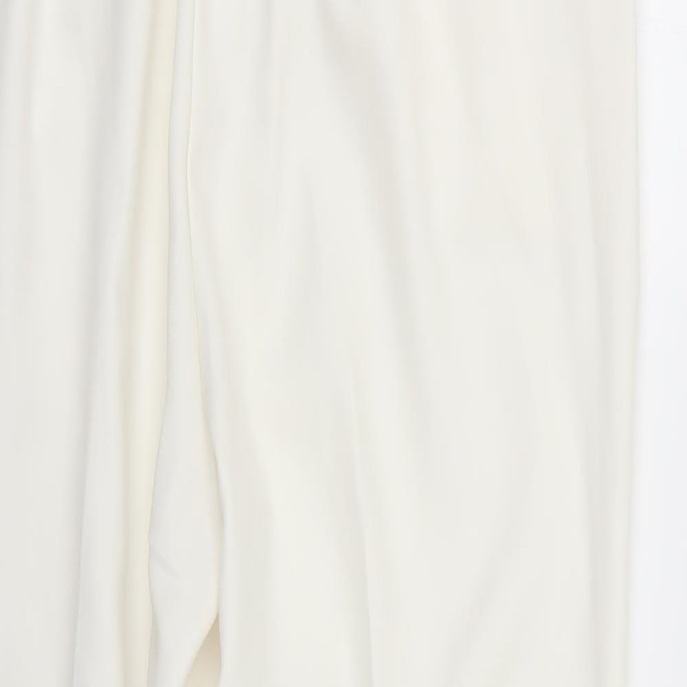 Marks and Spencer Womens White   Trousers  Size 18 L25 in