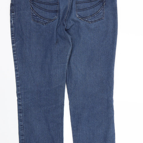 Marks and Spencer Womens Blue   Straight Jeans Size 16 L28 in