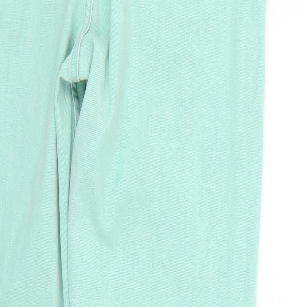 Marks and Spencer Womens Green   Straight Jeans Size 14 L28 in