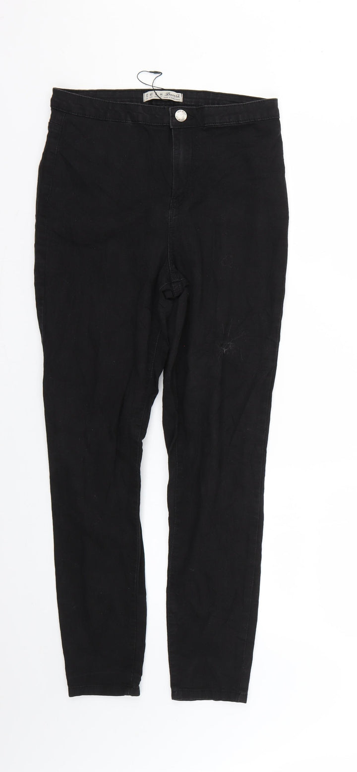 Denim & Co. Womens Black Skinny Jeans Size 12 L28 in