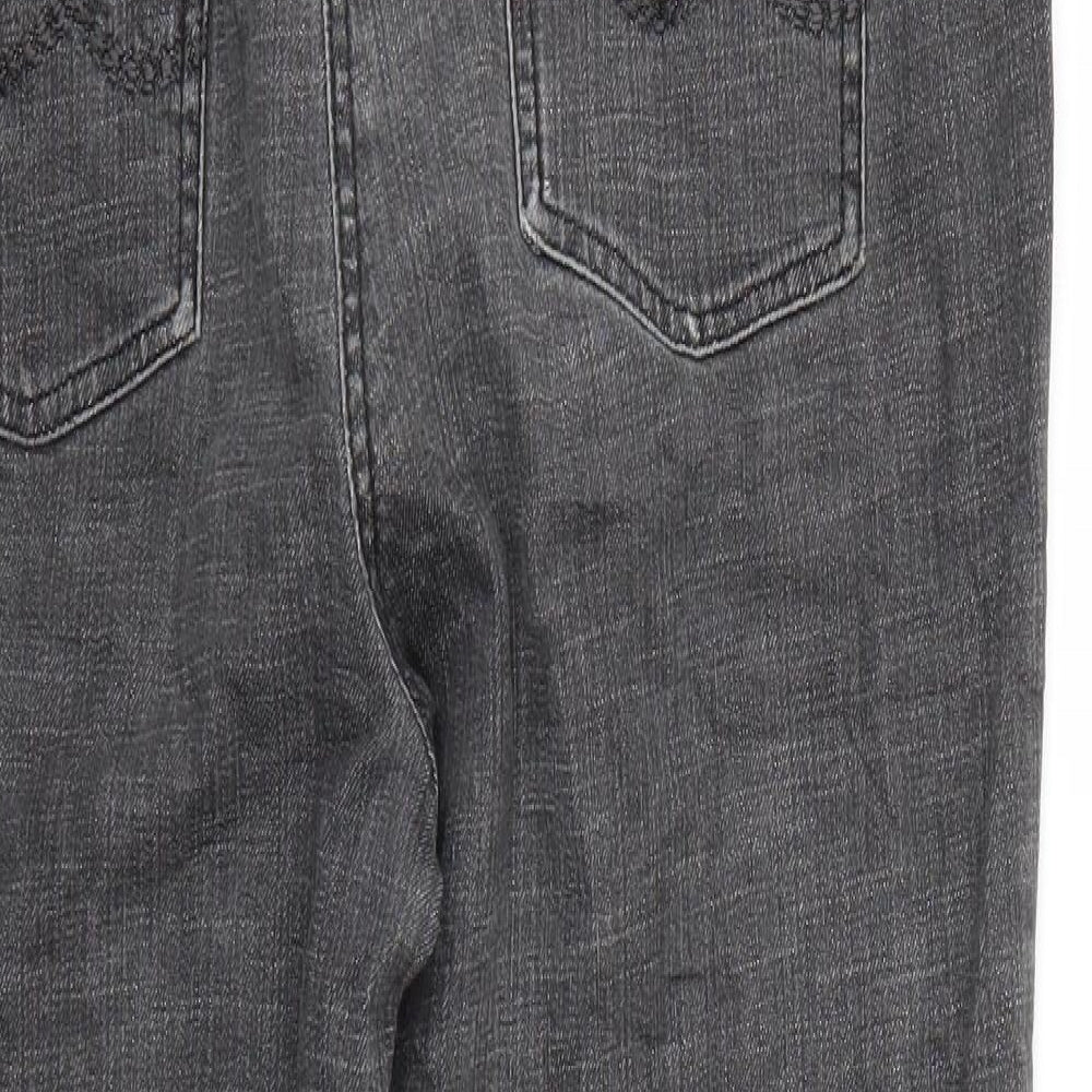 cc Womens Grey   Straight Jeans Size 16 L30 in