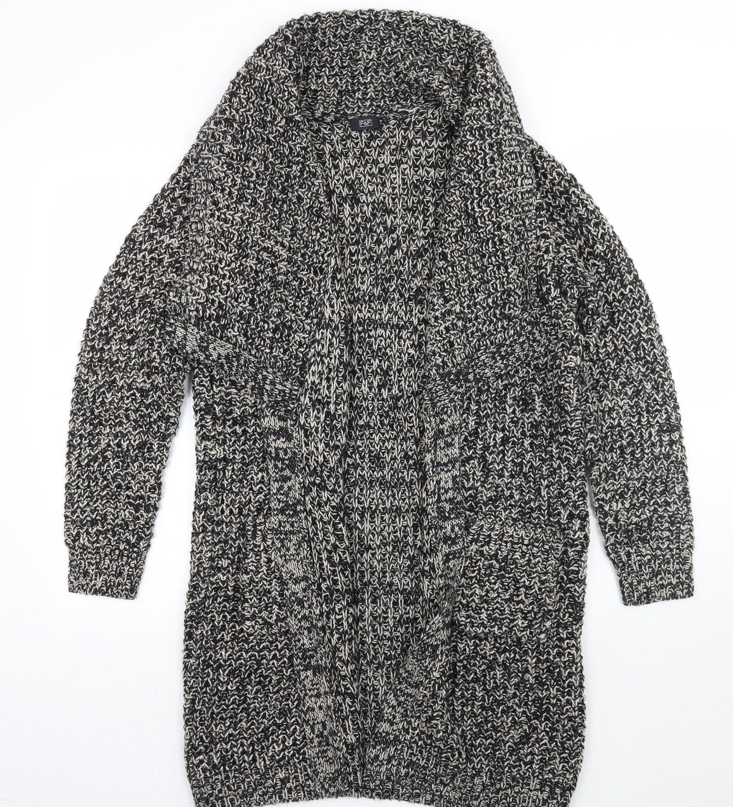 F&F Womens Grey   Cardigan Jumper Size 14