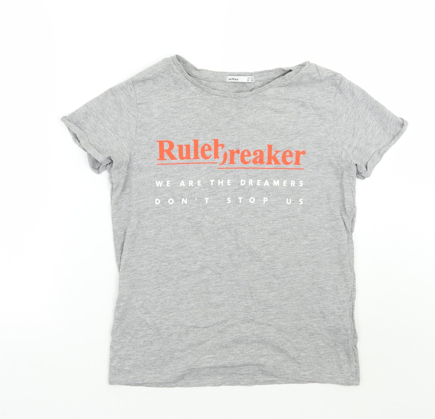 Lefties Womens Grey   Basic T-Shirt Size S