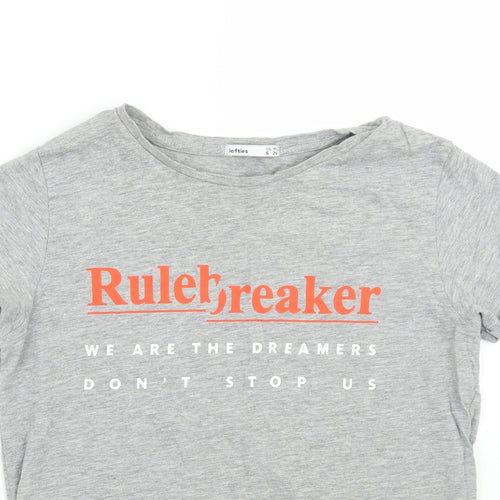 Lefties Womens Grey   Basic T-Shirt Size S