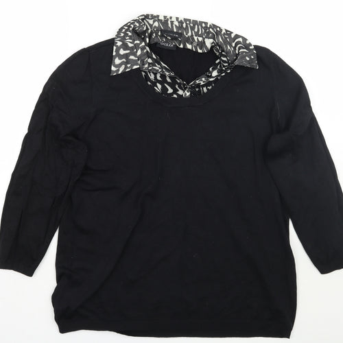 Bashler Womens Black   Pullover Jumper Size 20  - Detachable collar