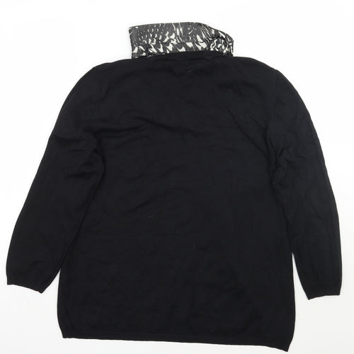 Bashler Womens Black   Pullover Jumper Size 20  - Detachable collar