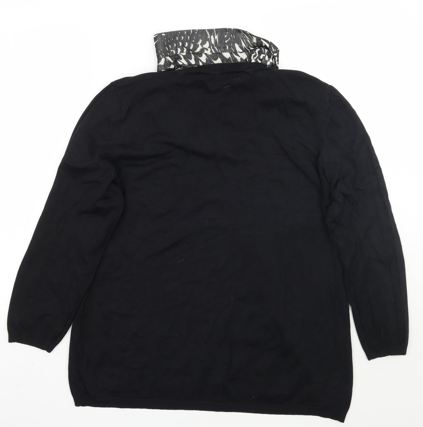 Bashler Womens Black   Pullover Jumper Size 20  - Detachable collar