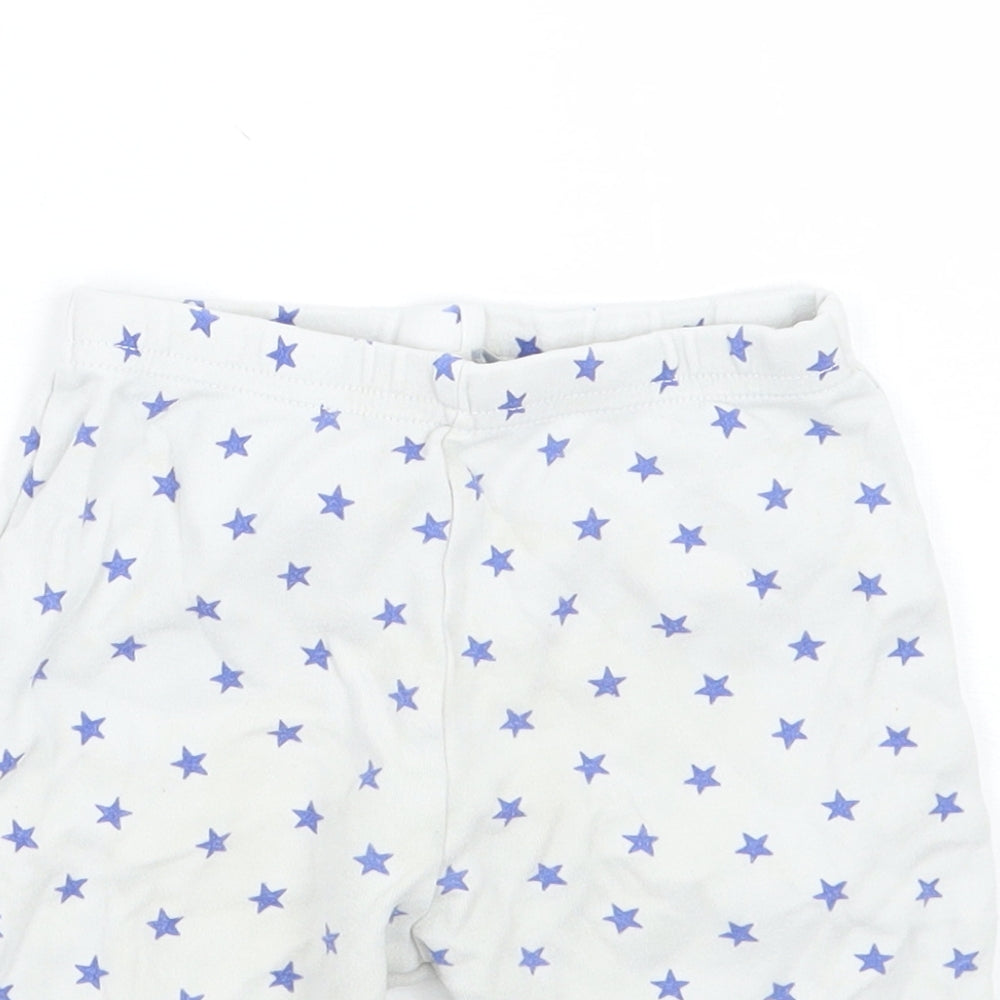 John Lewis Baby White Geometric  Sweatpants Trousers Size 18-24 Months