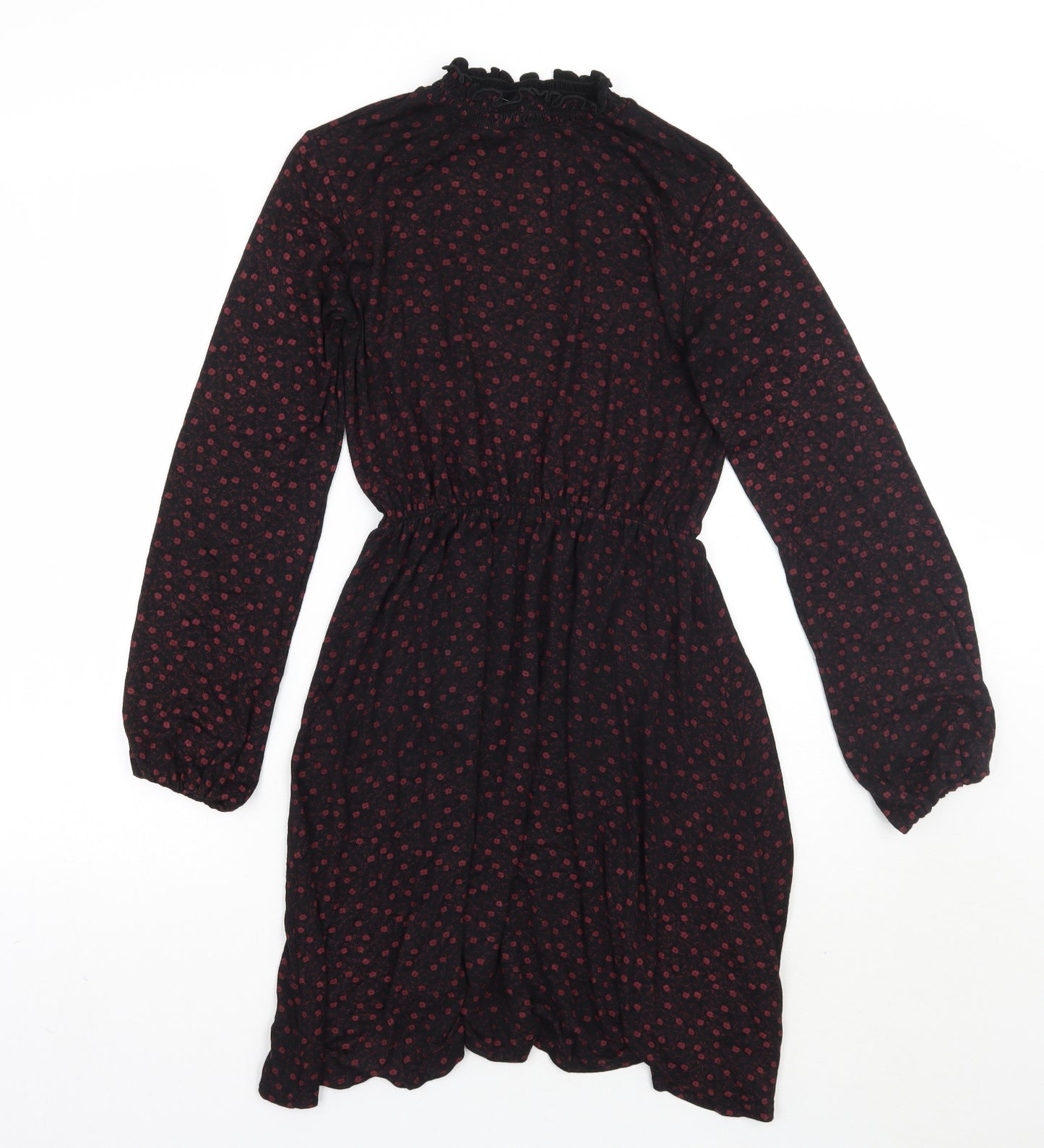Select Womens Black Floral  A-Line  Size 6