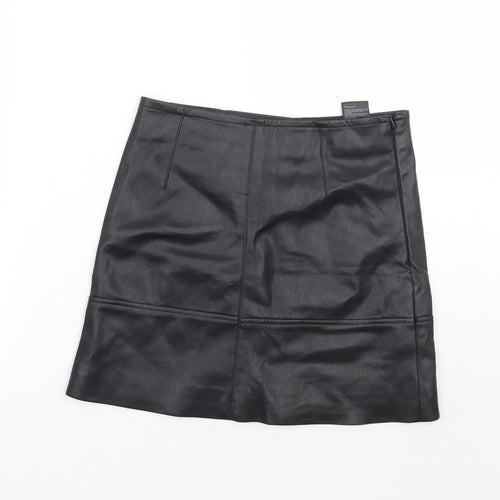 H&M Womens Black   A-Line Skirt Size 8