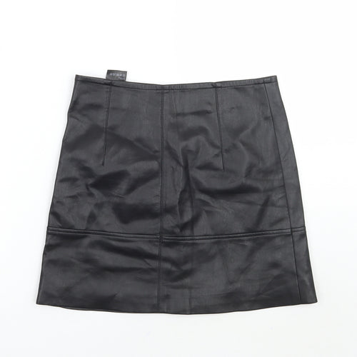 H&M Womens Black   A-Line Skirt Size 8