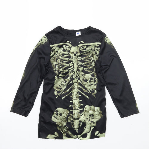 TU Girls Black   Basic T-Shirt Size 5-6 Years