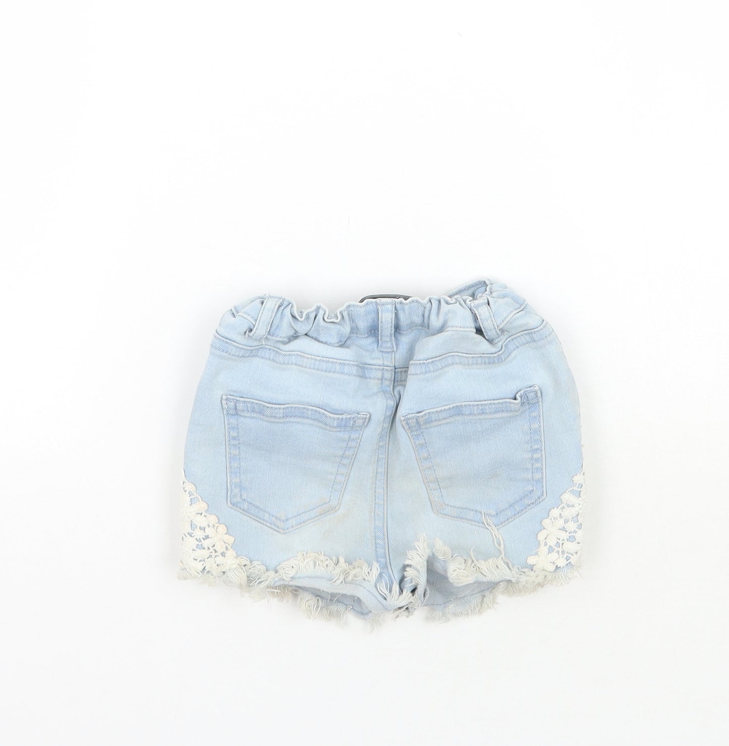 Primark Girls Blue   Hot Pants Shorts Size 2-3 Years