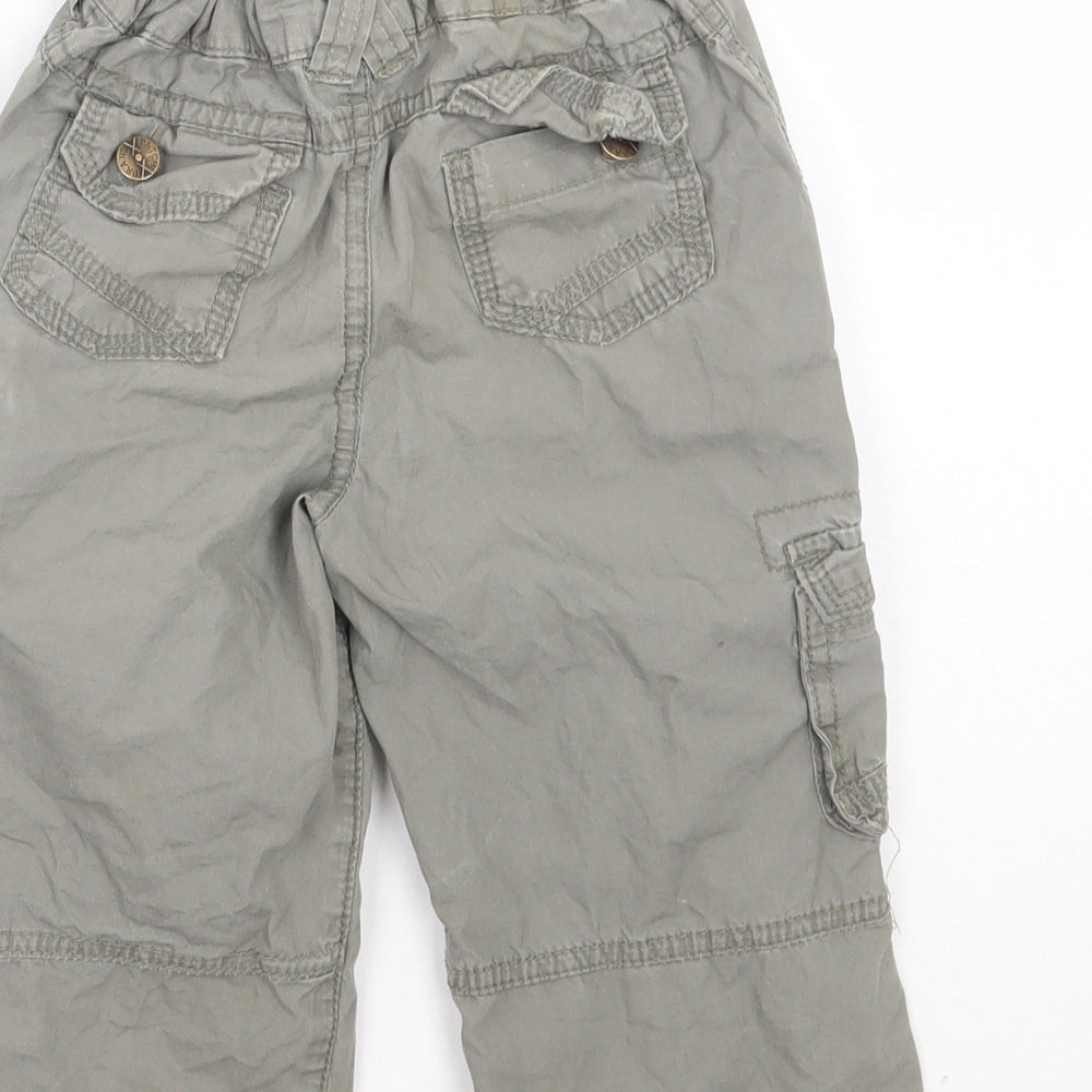 Pumpkin Patch Boys Green   Cargo Trousers Size 12-18 Months