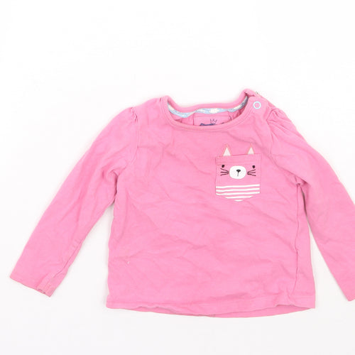 TU Girls Pink   Basic T-Shirt Size 6-9 Months