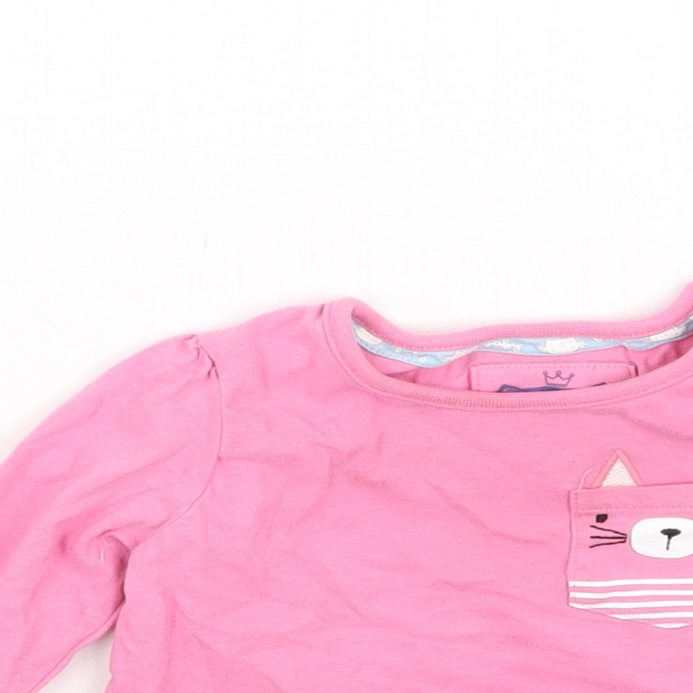 TU Girls Pink   Basic T-Shirt Size 6-9 Months