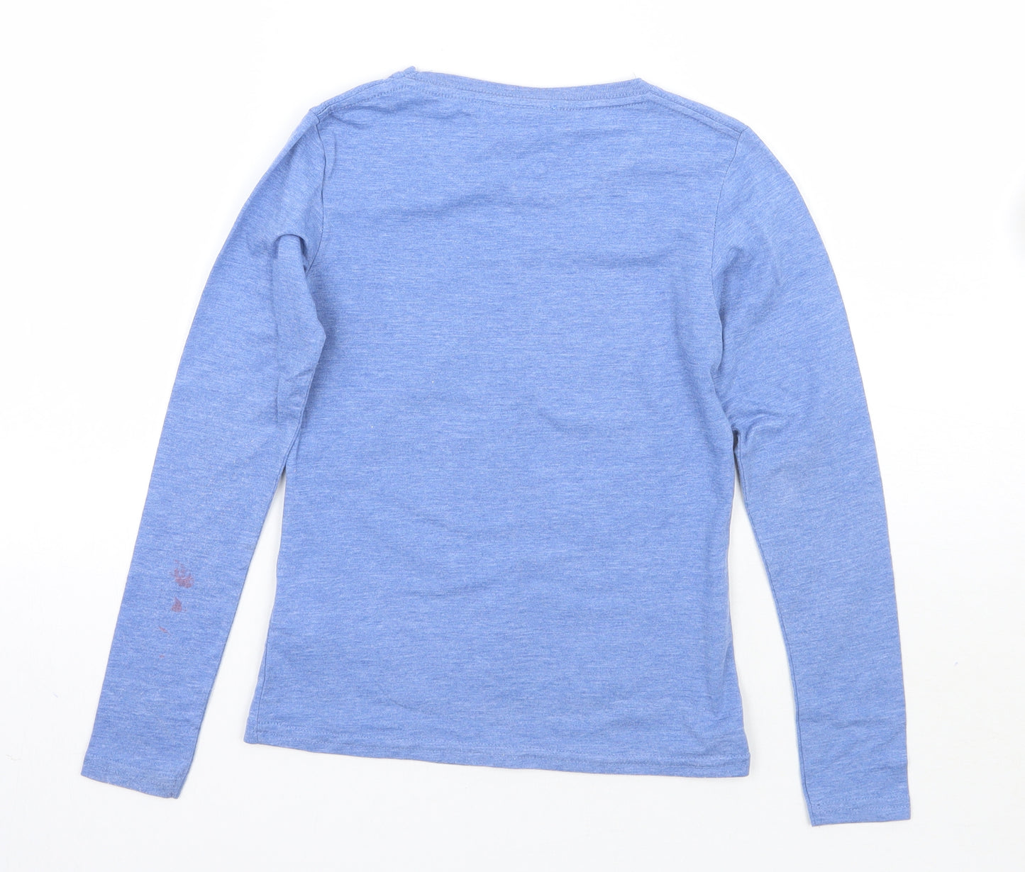 leister city Girls Blue   Basic T-Shirt Size 5-6 Years
