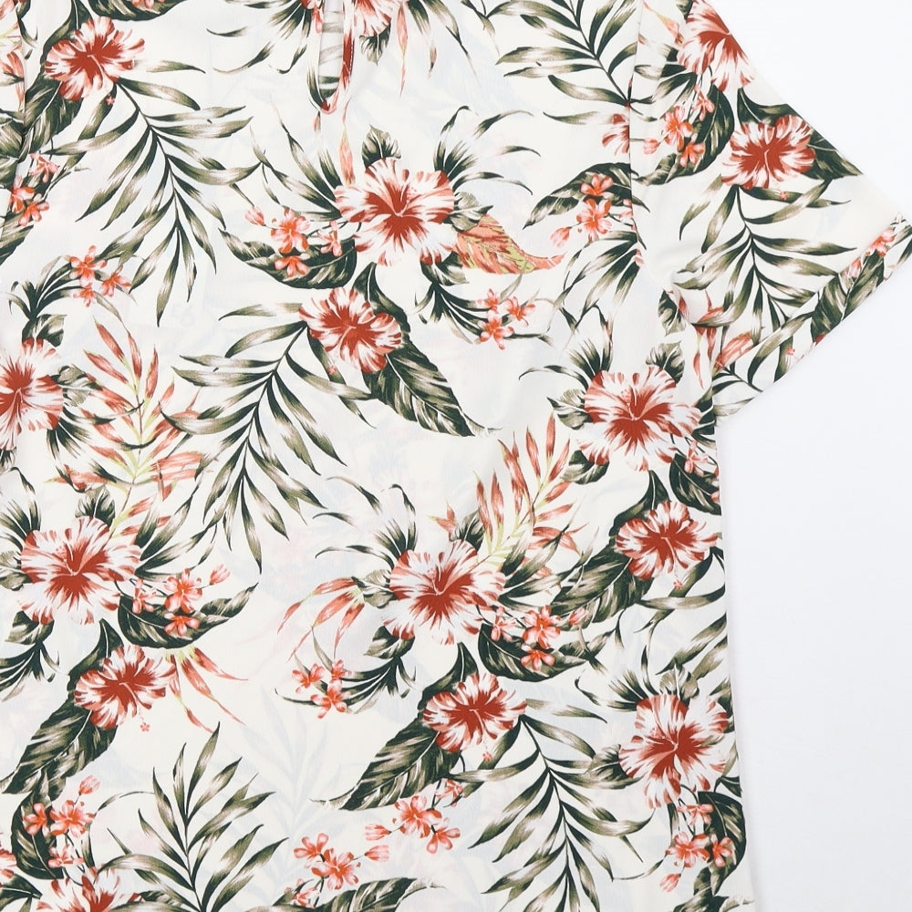 Primark Womens White   Basic T-Shirt Size 10