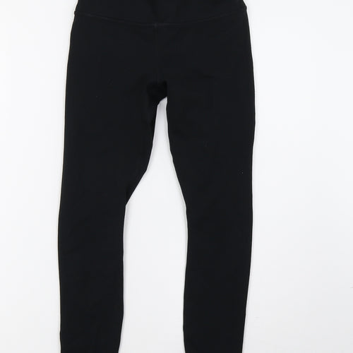 Preworn Womens Black   Cropped Leggings Size 6 L24 in