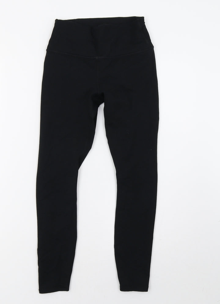 Preworn Womens Black   Cropped Leggings Size 6 L24 in