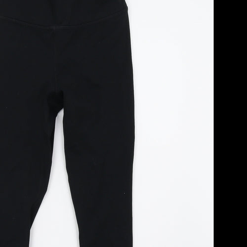 Preworn Womens Black   Cropped Leggings Size 6 L24 in