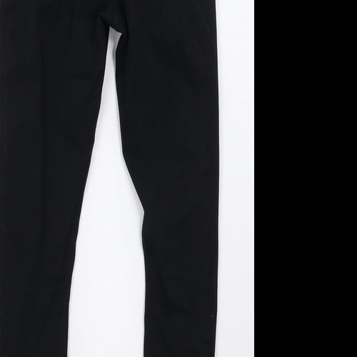 Preworn Womens Black   Cropped Leggings Size 6 L24 in