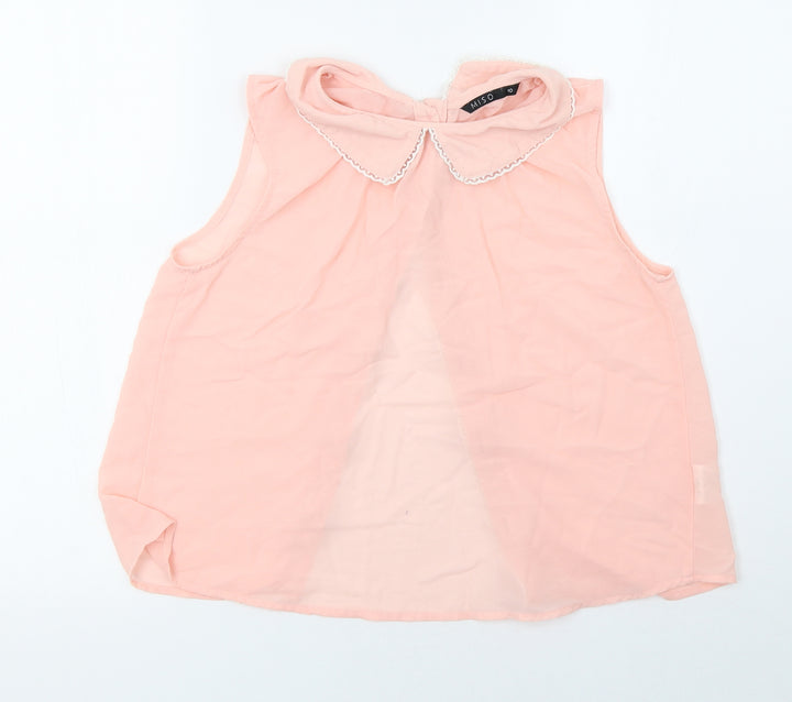 Miso Womens Pink   Basic Tank Size 10