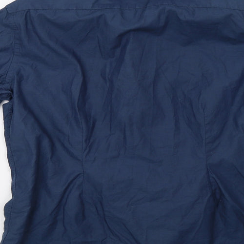 NEXT Mens Blue    Button-Up Size 16