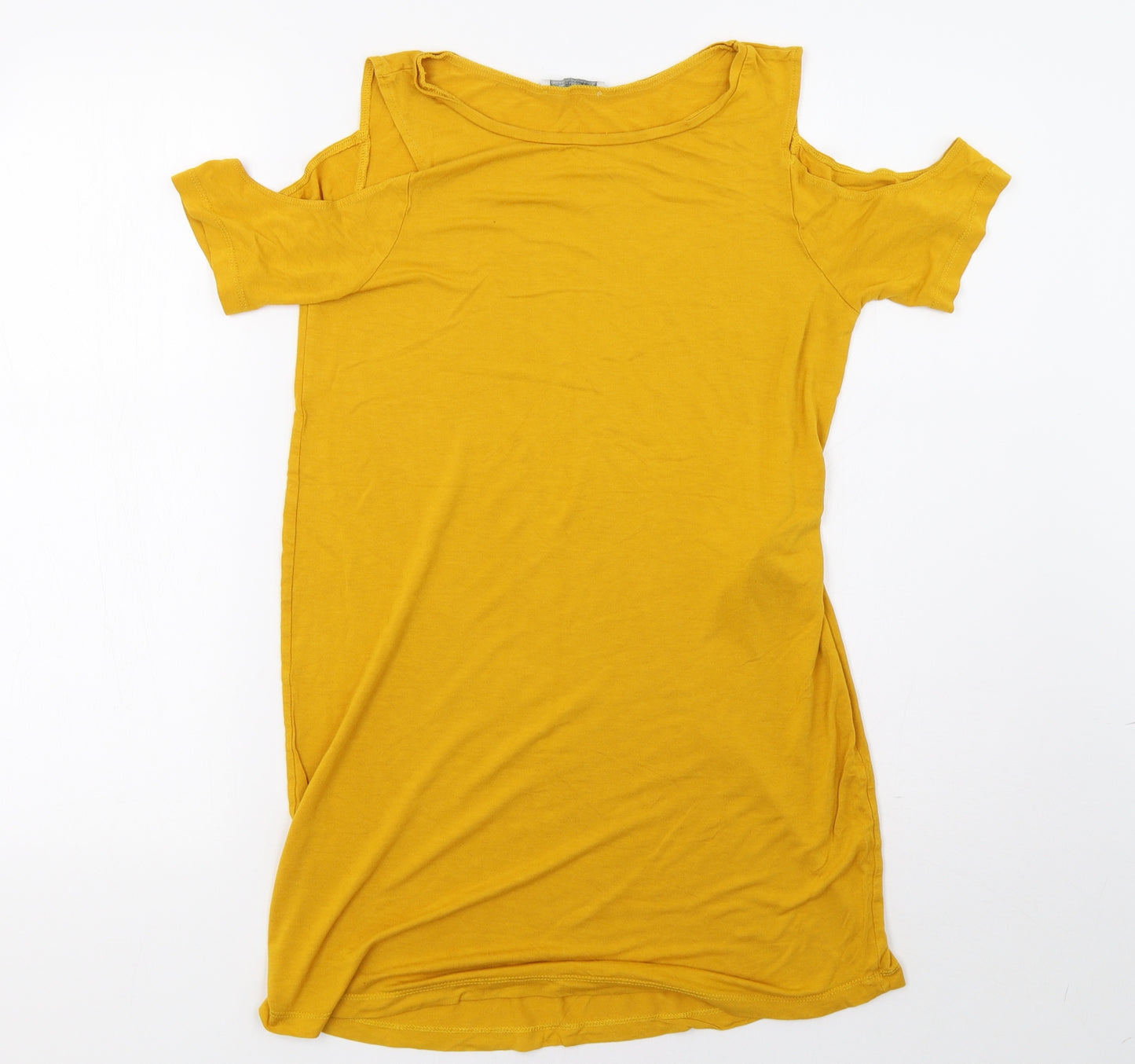 Zara Womens Yellow   Basic T-Shirt Size S